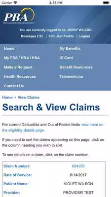 Play PBA Health Claims