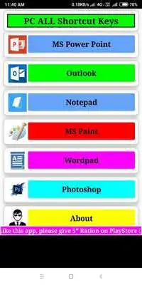 Play PC All shortcut Key