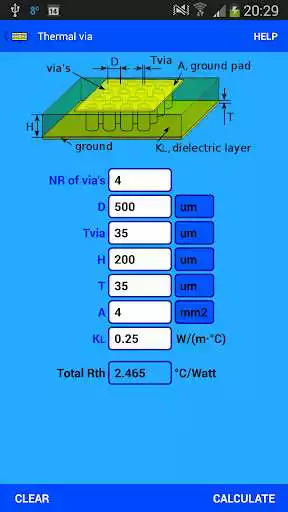 Play APK PCB Thermal Calculator  and enjoy PCB Thermal Calculator with UptoPlay mwave.thermal_pcb