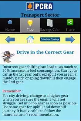 Play PCRA - Fuel Saving Tips - Tabs