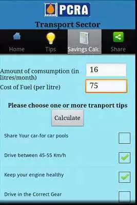 Play PCRA - Fuel Saving Tips - Tabs