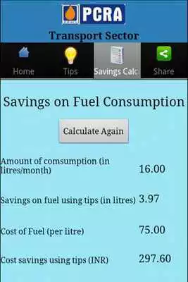 Play PCRA - Fuel Saving Tips - Tabs