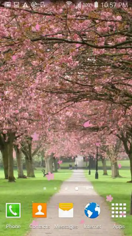 Play Peach cherry blossom wallpaper