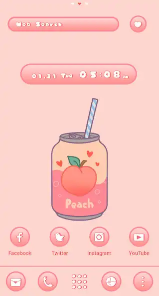 Play Peach Soda Theme +HOME  and enjoy Peach Soda Theme +HOME with UptoPlay