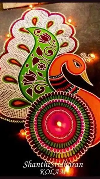 Play Peacock Rangoli Designs 2022  and enjoy Peacock Rangoli Designs 2022 with UptoPlay