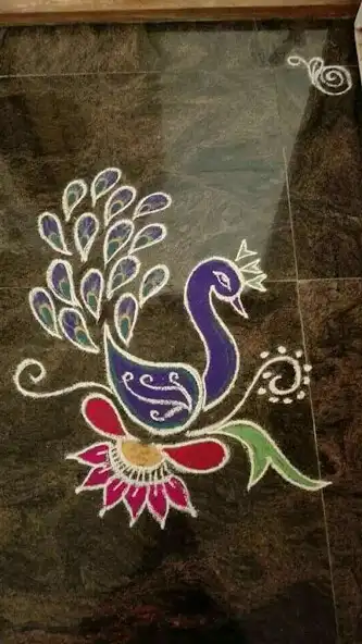 Play Peacock Rangoli Designs 2022 as an online game Peacock Rangoli Designs 2022 with UptoPlay