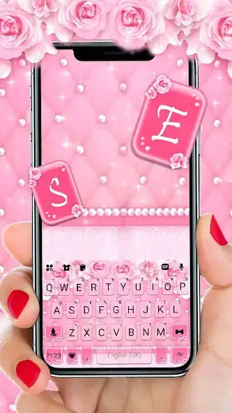 Play Pearl Pink Rose Keyboard Background  and enjoy Pearl Pink Rose Keyboard Background with UptoPlay