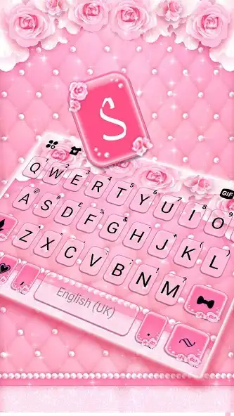 Play Pearl Pink Rose Keyboard Background as an online game Pearl Pink Rose Keyboard Background with UptoPlay