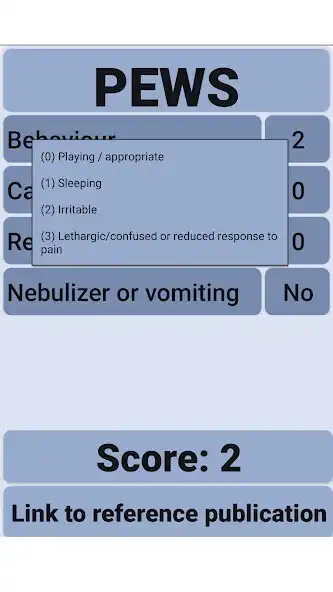 Play Pediatric Early Warning Score as an online game Pediatric Early Warning Score with UptoPlay