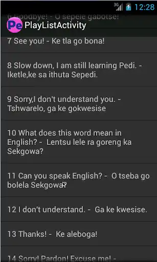 Play Pedi Phrases Language tutor as an online game Pedi Phrases Language tutor with UptoPlay