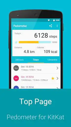 Play Pedometer for KitKat