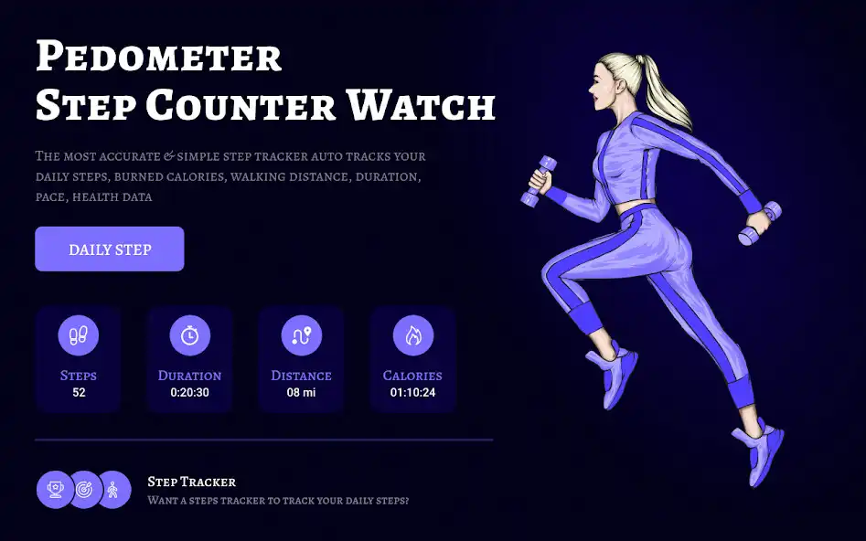 Play Pedometer - Step Counter Watch  and enjoy Pedometer - Step Counter Watch with UptoPlay