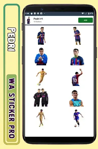 Play Pedri - WA Sticker Pro as an online game Pedri - WA Sticker Pro with UptoPlay