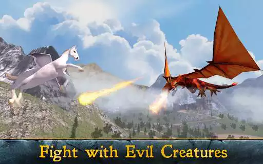 Play Pegasus Flying Horse Simulator as an online game Pegasus Flying Horse Simulator with UptoPlay