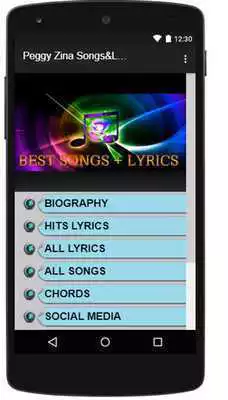 Play Peggy Zina SongsLyrics.