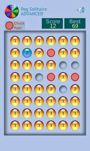 Play Peg Solitaire ADVANCED as an online game Peg Solitaire ADVANCED with UptoPlay