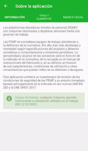 Play PEMP. Condiciones de seguridad