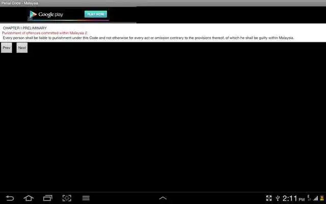 Play Penal Code - Malaysia Play Penal Code - Malaysia