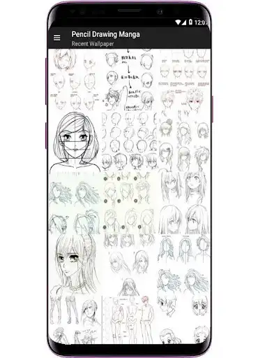 Play Pencil Drawing Manga as an online game Pencil Drawing Manga with UptoPlay