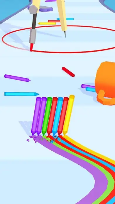 Play Pencil Rush 3D  and enjoy Pencil Rush 3D with UptoPlay