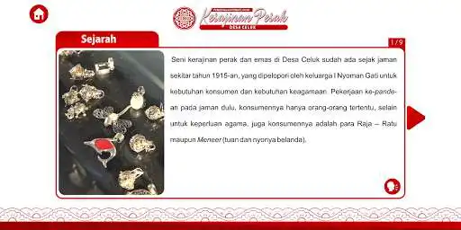 Play Pengenalan Pengolahan Kerajinan Perak Desa Celuk as an online game Pengenalan Pengolahan Kerajinan Perak Desa Celuk with UptoPlay