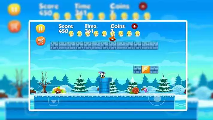 Play Penguin Ice World Run