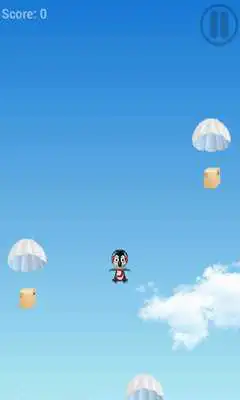 Play penguin jump: parachutes