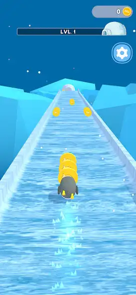 Play Penguin Slide - Icy Run as an online game Penguin Slide - Icy Run with UptoPlay