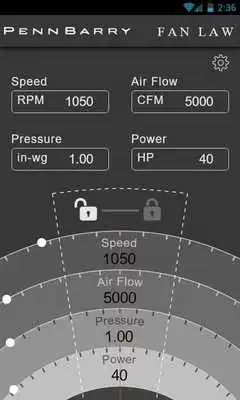Play PennBarry Fan Law Calculator