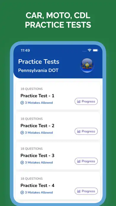 Play PennDOT PA DMV Permit Test  and enjoy PennDOT PA DMV Permit Test with UptoPlay
