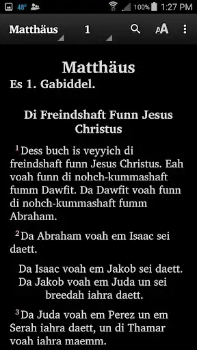 Play Pennsylvania Dutch Bible as an online game Pennsylvania Dutch Bible with UptoPlay