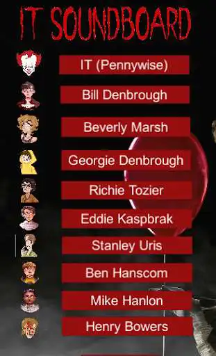 Play Pennywise Soundboard  and enjoy Pennywise Soundboard with UptoPlay