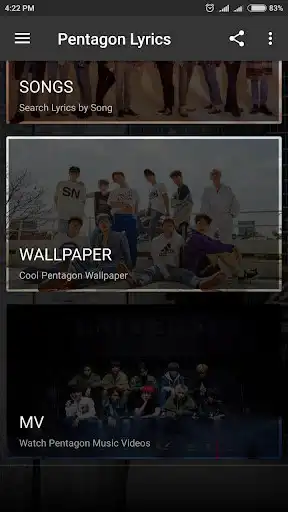 Play PENTAGON Lyrics (Offline) as an online game PENTAGON Lyrics (Offline) with UptoPlay