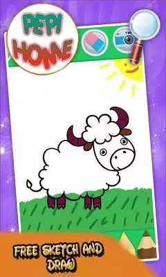 Play Pepi home coloring