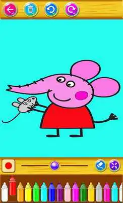 Play Peppa pig coloring book - Coloring Peppa pig
