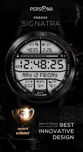 Play PER003 - Signatra Watch Face  and enjoy PER003 - Signatra Watch Face with UptoPlay