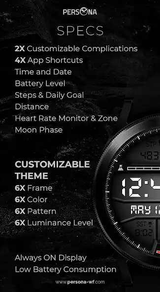 Play PER003 - Signatra Watch Face as an online game PER003 - Signatra Watch Face with UptoPlay