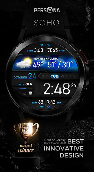 Play PER008 - Soho Watch Face  and enjoy PER008 - Soho Watch Face with UptoPlay