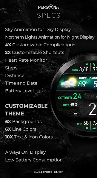 Play PER008 - Soho Watch Face as an online game PER008 - Soho Watch Face with UptoPlay