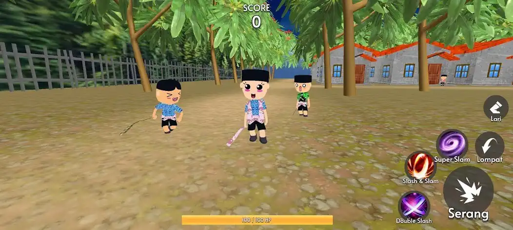 Play Perang Sarung Simulation 3D as an online game Perang Sarung Simulation 3D with UptoPlay