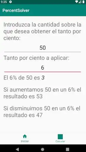 Play PercentSolver - Calcular el tanto por ciento  and enjoy PercentSolver - Calcular el tanto por ciento with UptoPlay