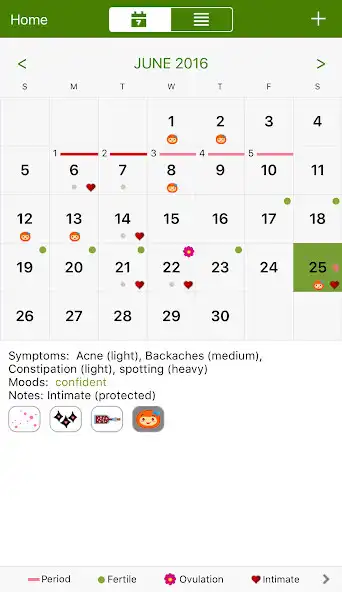 Play Period Tracker Deluxe as an online game Period Tracker Deluxe with UptoPlay