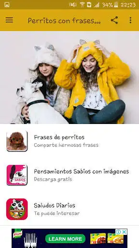 Play Perritos con frases tiernas as an online game Perritos con frases tiernas with UptoPlay