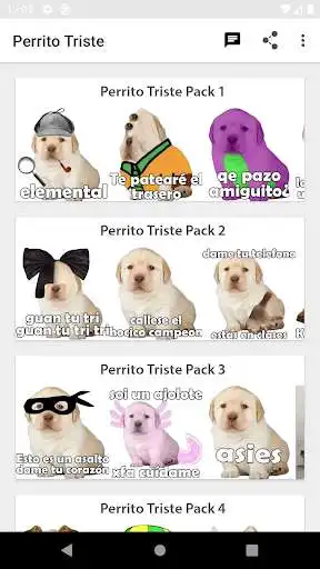 Play Perrito Triste, WastickerApps Stickers de perros  and enjoy Perrito Triste, WastickerApps Stickers de perros with UptoPlay