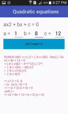 Play Persamaan Kuadrat