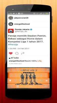 Play Persija Jakarta Keyboard