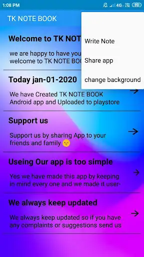 Play Personal offline dairy,note book -TK note book as an online game Personal offline dairy,note book -TK note book with UptoPlay