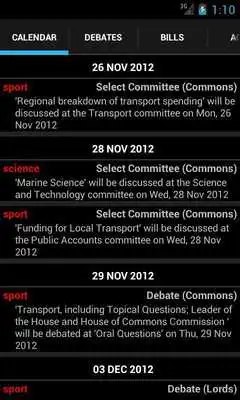 Play Personal Parliamentary Planner