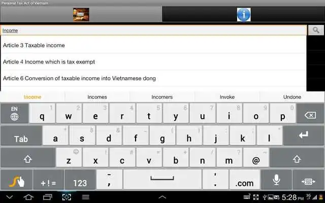 Play Personal Tax Act of Vietnam