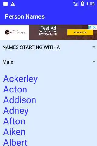 Play Person Names - Collection of Male and Female names  and enjoy Person Names - Collection of Male and Female names with UptoPlay